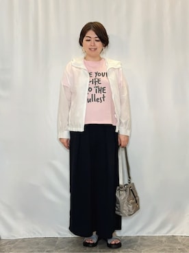 「Lee（リー）のアイテム（バッグ）」を使った、たみさん（レディース・158cm）の春コーディネート