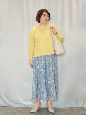 「Airpapel（エアパペル）のアイテム」を使った、たみさん（レディース・158cm）の春コーディネート