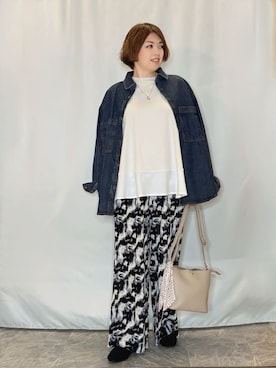 「Airpapel（エアパペル）のアイテム」を使った、たみさん（レディース・158cm）の春コーディネート