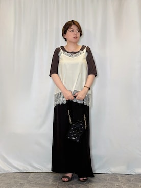 「Lee（リー）のアイテム（バッグ）」を使った、たみさん（レディース・158cm）の夏コーディネート