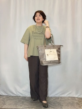 「Lee（リー）のアイテム（バッグ）」を使った、たみさん（レディース・158cm）の春コーディネート