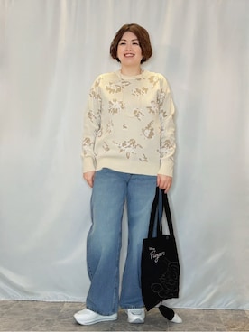 「Disney（ディズニー）のアイテム（バッグ）」を使った、たみさん（レディース・158cm）の春コーディネート