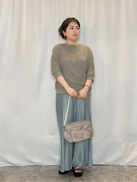 「Lee（リー）のアイテム（バッグ）」を使った、たみさん（レディース・158cm）の春コーディネート
