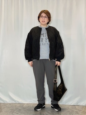 「アイテム（サングラス、イエロー系）」を使った、たみさん（レディース・158cm）の秋コーディネート