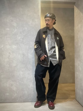 「TAILOR TOYO（テーラートウヨウ）のアイテム（ジャケット/アウター）」を使った、umezaru715さん（メンズ・177cm）の秋コーディネート