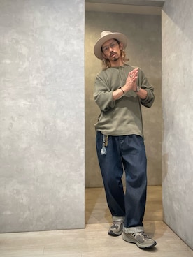 「CA4LA（カシラ）のアイテム」を使った、umezaru715さん（メンズ・177cm）の秋コーディネート