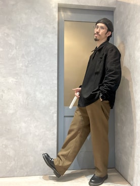 「Ruben（ルーベン）のアイテム（帽子）」を使った、umezaru715さん（メンズ・177cm）の春コーディネート
