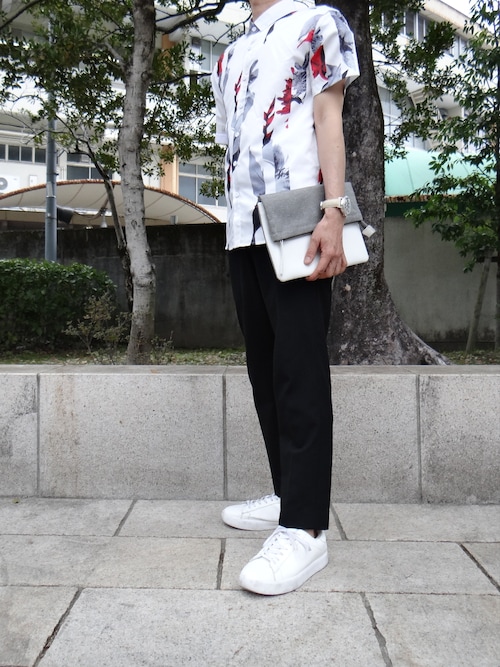 林雅人 みやびん スタイリスト Takeo Kikuchiのクラッチバッグを使ったコーディネート Wear