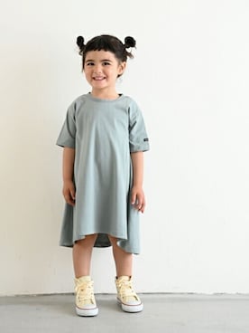 「アイテム（ワンピース/ドレス）」を使った、PUPPAPUPOさん（キッズ・97cm）の夏コーディネート