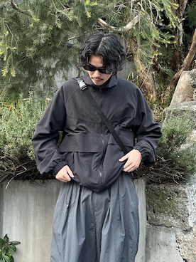 「tk.TAKEO KIKUCHI」｜「アイテム（ブルゾン）」を使った、kitauraさん（メンズ・172cm）の冬コーディネート