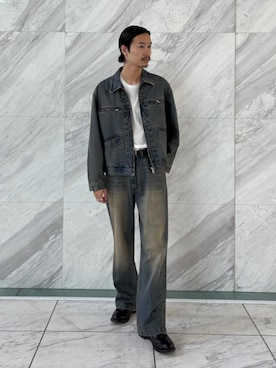 「tk.TAKEO KIKUCHI（ティーケータケオキクチ）のアイテム（ジャケット/アウター）」を使った、kitauraさん（メンズ・172cm）の夏コーディネート