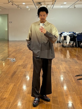 「tk.TAKEO KIKUCHI（ティーケータケオキクチ）のアイテム（シューズ）」を使った、kitauraさん（メンズ・172cm）の秋コーディネート