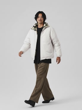 「tk.TAKEO KIKUCHI（ティーケータケオキクチ）のアイテム（その他パンツ）」を使った、kitauraさん（メンズ・172cm）の秋コーディネート