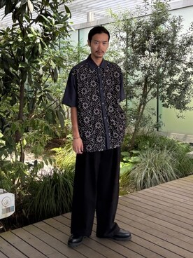 「tk.TAKEO KIKUCHI（ティーケータケオキクチ）のアイテム（シューズ）」を使った、kitauraさん（メンズ・172cm）の夏コーディネート