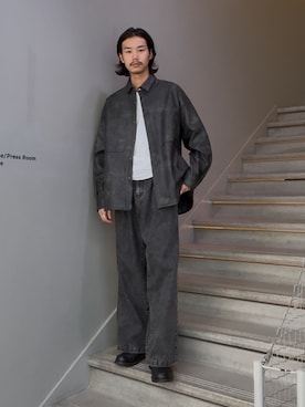 「tk.TAKEO KIKUCHI（ティーケータケオキクチ）のアイテム（ブルゾン）」を使った、kitauraさん（メンズ・172cm）の秋コーディネート