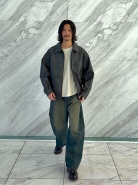 「tk.TAKEO KIKUCHI（ティーケータケオキクチ）のアイテム（ジャケット/アウター）」を使った、kitauraさん（メンズ・172cm）の冬コーディネート
