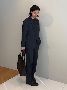 「tk.TAKEO KIKUCHI（ティーケータケオキクチ）のアイテム（シューズ）」を使った、kitauraさん（メンズ・172cm）の冬コーディネート