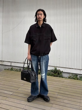 「tk.TAKEO KIKUCHI（ティーケータケオキクチ）のアイテム」を使った、kitauraさん（メンズ・172cm）の春コーディネート