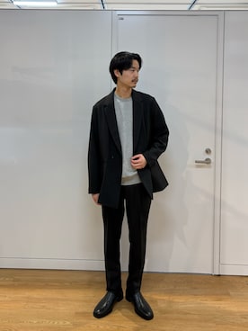 「tk.TAKEO KIKUCHI（ティーケータケオキクチ）のアイテム（シューズ）」を使った、kitauraさん（メンズ・172cm）の春コーディネート