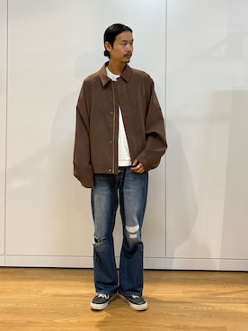 「アイテム（ブルゾン）」を使った、kitauraさん（メンズ・172cm）の夏コーディネート