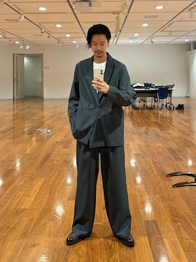 「アイテム（セットアップ）」を使った、kitauraさん（メンズ・172cm）の秋コーディネート