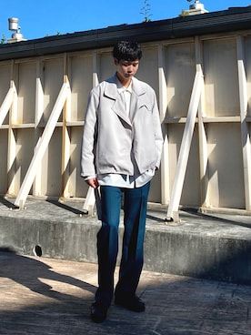 「タイロッケン」｜kitauraさん（メンズ・172cm）の冬コーディネート