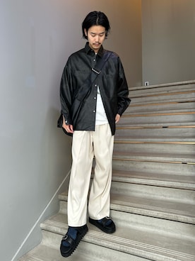 「tk.TAKEO KIKUCHI（ティーケータケオキクチ）のアイテム（ブルゾン）」を使った、kitauraさん（メンズ・172cm）の夏コーディネート