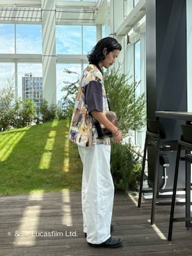 「STAR WARS（スターウォーズ）のアイテム」を使った、kitauraさん（メンズ・172cm）の夏コーディネート