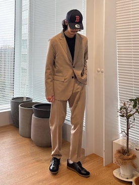 「tk.TAKEO KIKUCHI（ティーケータケオキクチ）のアイテム（ジャケット/アウター）」を使った、kitauraさん（メンズ・172cm）の春コーディネート