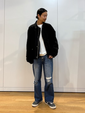 「アイテム（ブルゾン）」を使った、kitauraさん（メンズ・172cm）の夏コーディネート