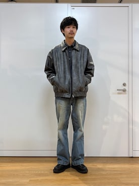 「tk.TAKEO KIKUCHI（ティーケータケオキクチ）のアイテム（ジャケット/アウター）」を使った、kitauraさん（メンズ・172cm）の春コーディネート