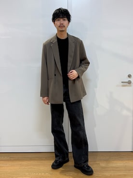 「tk.TAKEO KIKUCHI（ティーケータケオキクチ）のアイテム（ジャケット/アウター）」を使った、kitauraさん（メンズ・172cm）の春コーディネート