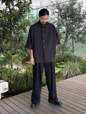 「tk.TAKEO KIKUCHI（ティーケータケオキクチ）のアイテム（シューズ）」を使った、kitauraさん（メンズ・172cm）の夏コーディネート