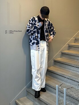 「tk.TAKEO KIKUCHI（ティーケータケオキクチ）のアイテム（帽子）」を使った、kitauraさん（メンズ・172cm）の冬コーディネート