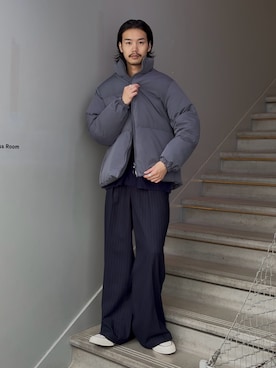 「tk.TAKEO KIKUCHI（ティーケータケオキクチ）のアイテム（ブルゾン）」を使った、kitauraさん（メンズ・172cm）の秋コーディネート