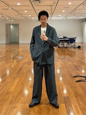 「アイテム（セットアップ）」を使った、kitauraさん（メンズ・172cm）の秋コーディネート