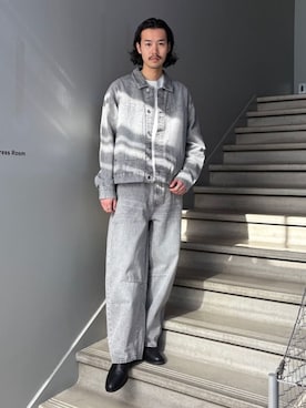 「tk.TAKEO KIKUCHI（ティーケータケオキクチ）のアイテム（ジャケット/アウター）」を使った、kitauraさん（メンズ・172cm）の春コーディネート
