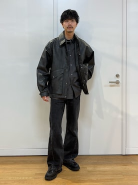 「tk.TAKEO KIKUCHI（ティーケータケオキクチ）のアイテム（ジャケット/アウター）」を使った、kitauraさん（メンズ・172cm）の春コーディネート