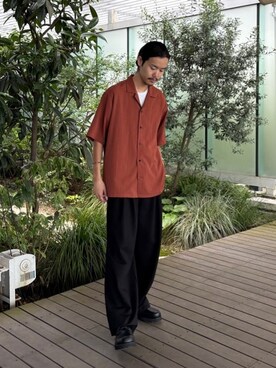 「tk.TAKEO KIKUCHI（ティーケータケオキクチ）のアイテム（シューズ）」を使った、kitauraさん（メンズ・172cm）の夏コーディネート