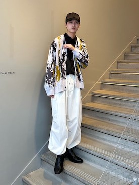 「tk.TAKEO KIKUCHI（ティーケータケオキクチ）のアイテム（帽子）」を使った、kitauraさん（メンズ・172cm）の冬コーディネート