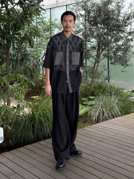 「tk.TAKEO KIKUCHI（ティーケータケオキクチ）のアイテム（シューズ）」を使った、kitauraさん（メンズ・172cm）の夏コーディネート