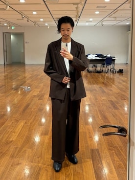「アイテム（セットアップ）」を使った、kitauraさん（メンズ・172cm）の秋コーディネート