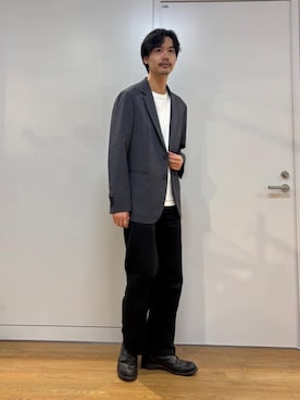 「tk.TAKEO KIKUCHI（ティーケータケオキクチ）のアイテム（ジャケット/アウター）」を使った、kitauraさん（メンズ・172cm）の春コーディネート