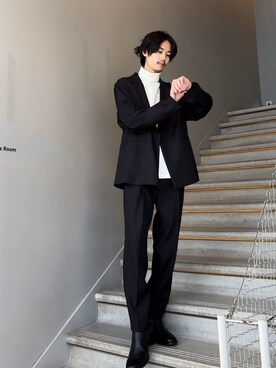 「tk.TAKEO KIKUCHI（ティーケータケオキクチ）のアイテム」を使った、kitauraさん（メンズ・172cm）の冬コーディネート