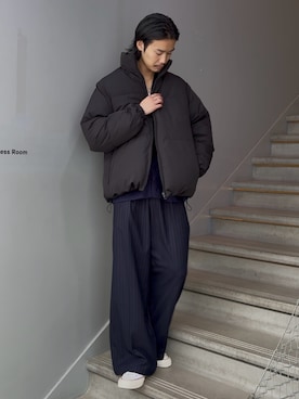 「tk.TAKEO KIKUCHI（ティーケータケオキクチ）のアイテム（ブルゾン）」を使った、kitauraさん（メンズ・172cm）の秋コーディネート