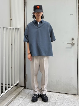 「tk.TAKEO KIKUCHI」｜kitauraさん（メンズ・172cm）の夏コーディネート