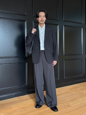 「tk.TAKEO KIKUCHI（ティーケータケオキクチ）のアイテム（パンツ）」を使った、kitauraさん（メンズ・172cm）の夏コーディネート