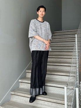 「ロールアップ」｜「アイテム（その他シューズ）」を使った、kitauraさん（メンズ・172cm）の夏コーディネート