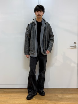 「tk.TAKEO KIKUCHI（ティーケータケオキクチ）のアイテム（ジャケット/アウター）」を使った、kitauraさん（メンズ・172cm）の春コーディネート