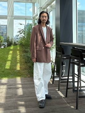 「tk.TAKEO KIKUCHI」｜kitauraさん（メンズ・172cm）の夏コーディネート